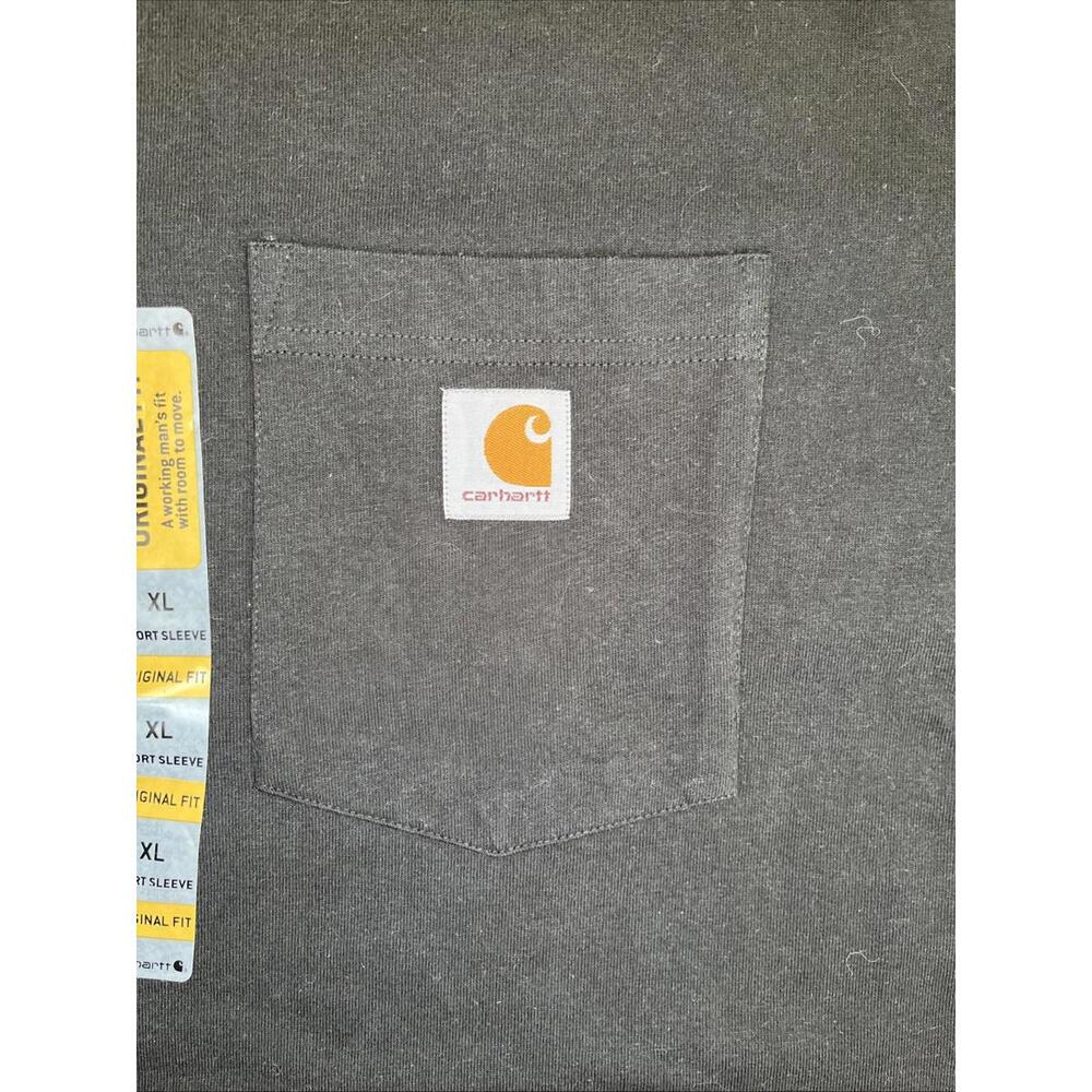 Carhartt T Shirt Mens XL Relaxed Short-Sleeve Loose Pocketed Black Tee NEW - Picture 6 of 8